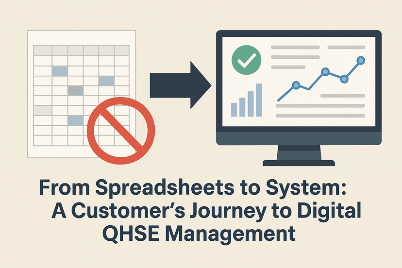 Cover Image for From Spreadsheets to System: A Customer’s Journey to Digital QHSE Management